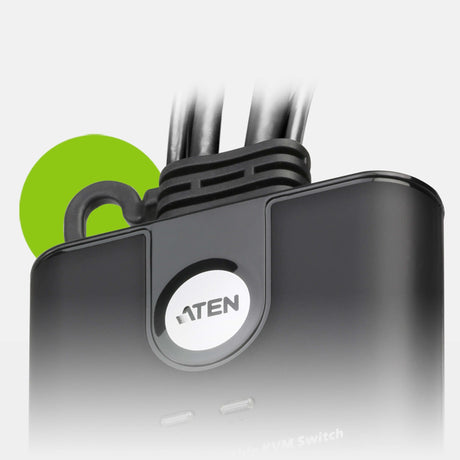 EAN 4710469341304 - ATEN CS22HF interruptor KVM Negro imagen 3