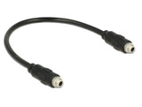 Delock 0.25m, 2x3.5mm Cable De Audio 0,25 M 3,5mm Negro