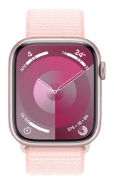 Apple Watch Series 9 Gps 45mm Pink Alu Case, Light Pink Sport Loop Eu Mr9j3