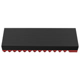 Jonsbo M.2-3 Red Sistema De Refrigeración Para Ordenador Unidad De Estado Sólido Disipador Térmico/Radiador Negro, Rojo 1 Pieza(S)