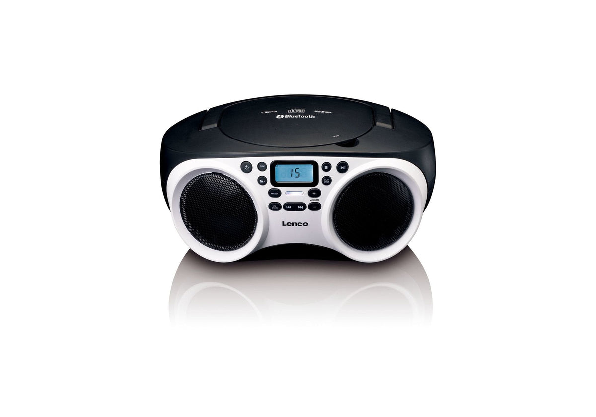 Lenco Scd-501 Wh Blanco Negro Radio Con Cd Mp3 Usb Bt