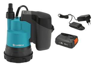Gardena 14600-20 Batería Bomba Sumergible Agua Limpia 2000/2 18v P4a Set