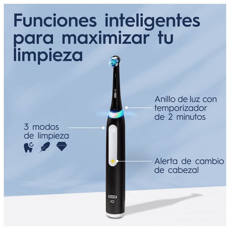 EAN 8006540731857 - Oral-B iO3 Duo Adulto Cepillo dental vibratorio Negro, Rosa, Blanco imagen 4