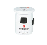Skross Pro Light Usb (2xa) - World Adaptador De Enchufe Eléctrico Universal Blanco
