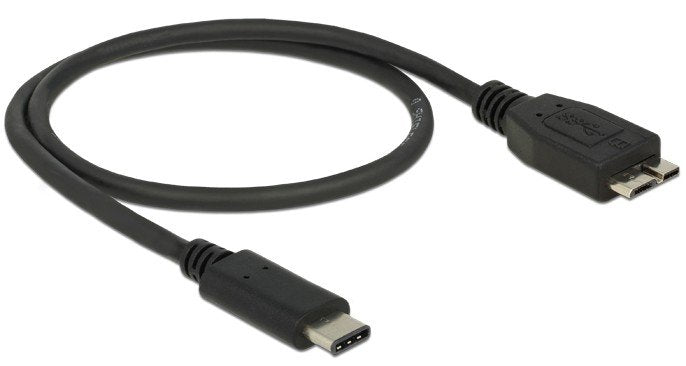 Delock Cable Usb 3.1, Gen2 Usb-Type-C > Usb Micro-B 0,5 M Negro