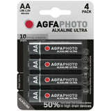 Agfaphoto Pila Alcalina, Mignon, Aa, Lr06, 1.5v Ultra, Retail Blister (4-Pack)
