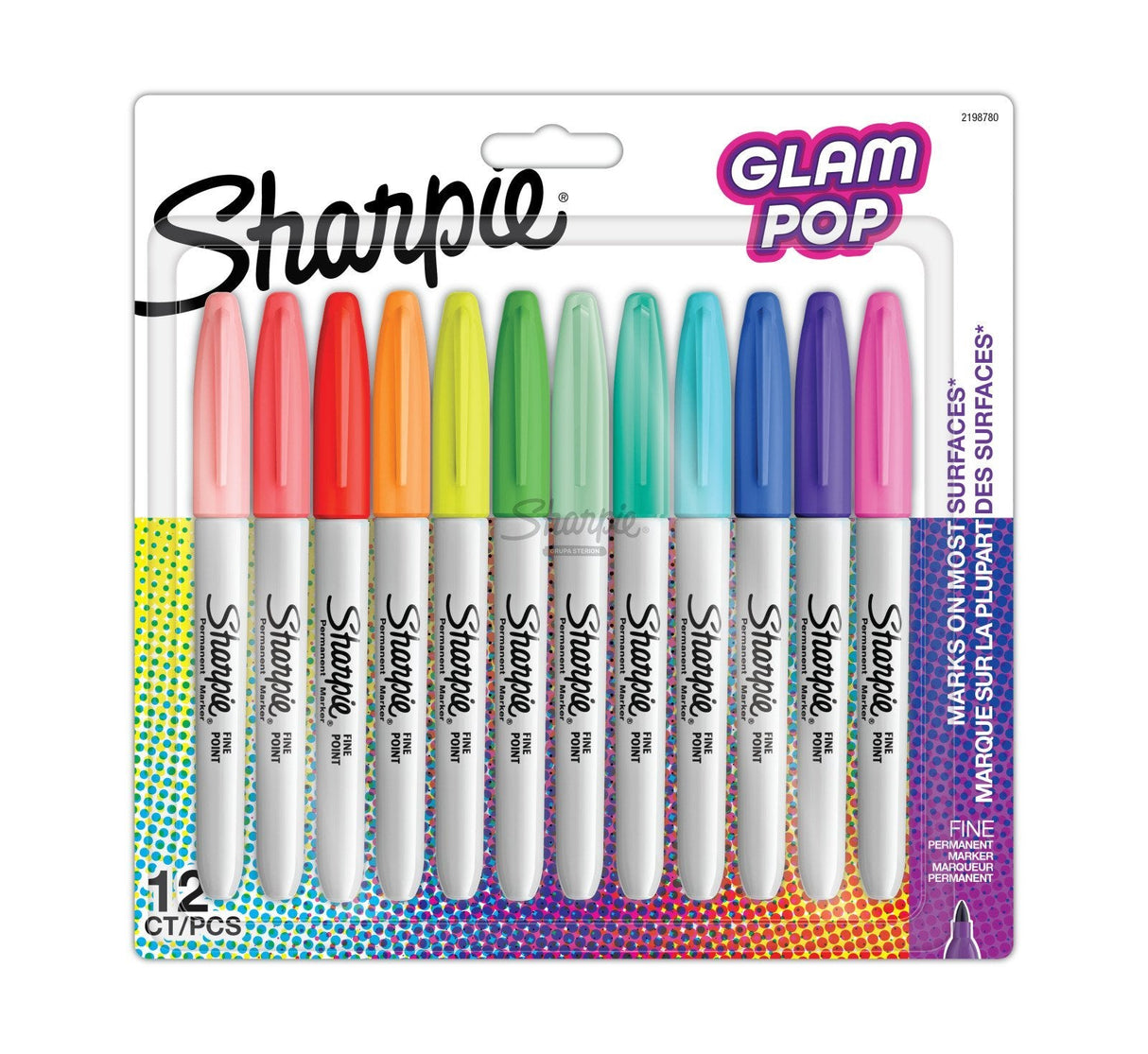 Sharpie Marker Permanentmarker Fine Glam Pop 12er Blimer