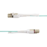 Startech.Com Cable De Fibra Óptica Multimodo Lc A Lc [Upc] Om4 De 8m - Con Pestillos - 50/125?M - Redes De 100g - Resistente A Los Dobleces - Low Insertion Loss - Lszh