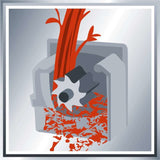 Trituradora Eléctrica Silenciosa Einhell Gc-Rs 2540 (Rojo/Negro, 2000 Vatios) 3430620