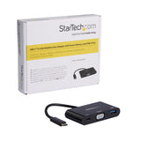 Startech.Com Adaptador Multifunción Usb-C A Vga Con Entrega De Potencia (Power Delivery) Y Puerto Usb-A