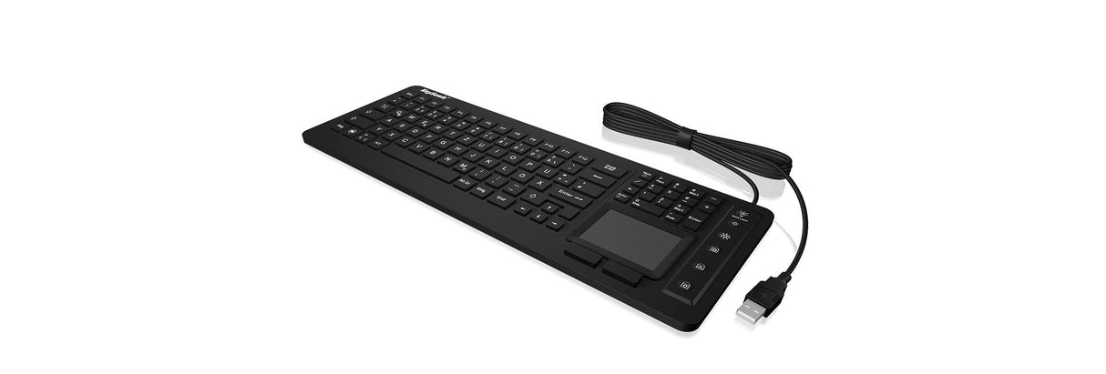 Teclado Alemán Keysonic Ksk-6231inel Industrial Usb Qwertz Negro