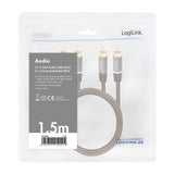 Logilink Ca1203 Cable De Audio 1,5 M 2 X Rca Negro