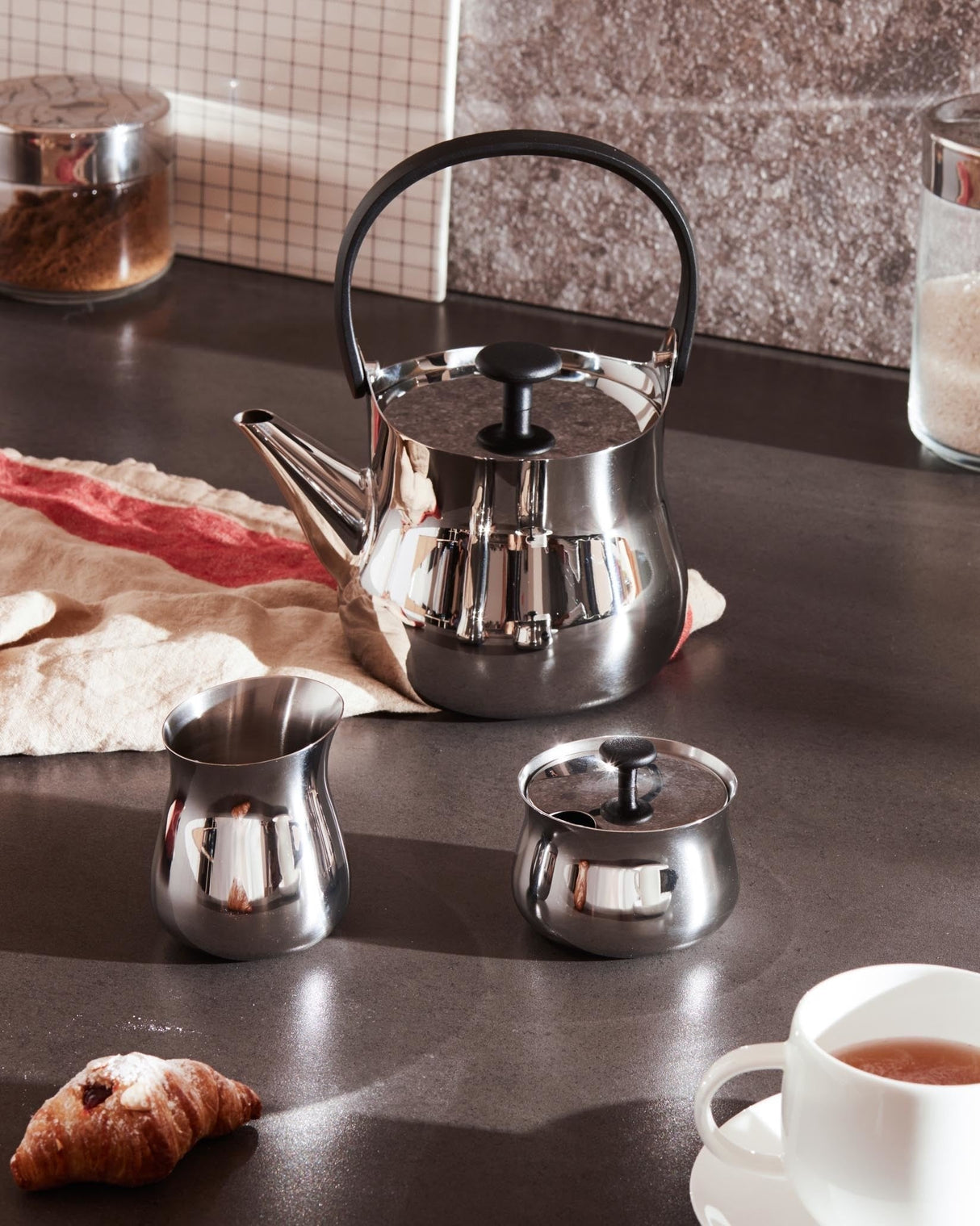 Tetera Alessi Nf01 Acero Inoxidable Pulido