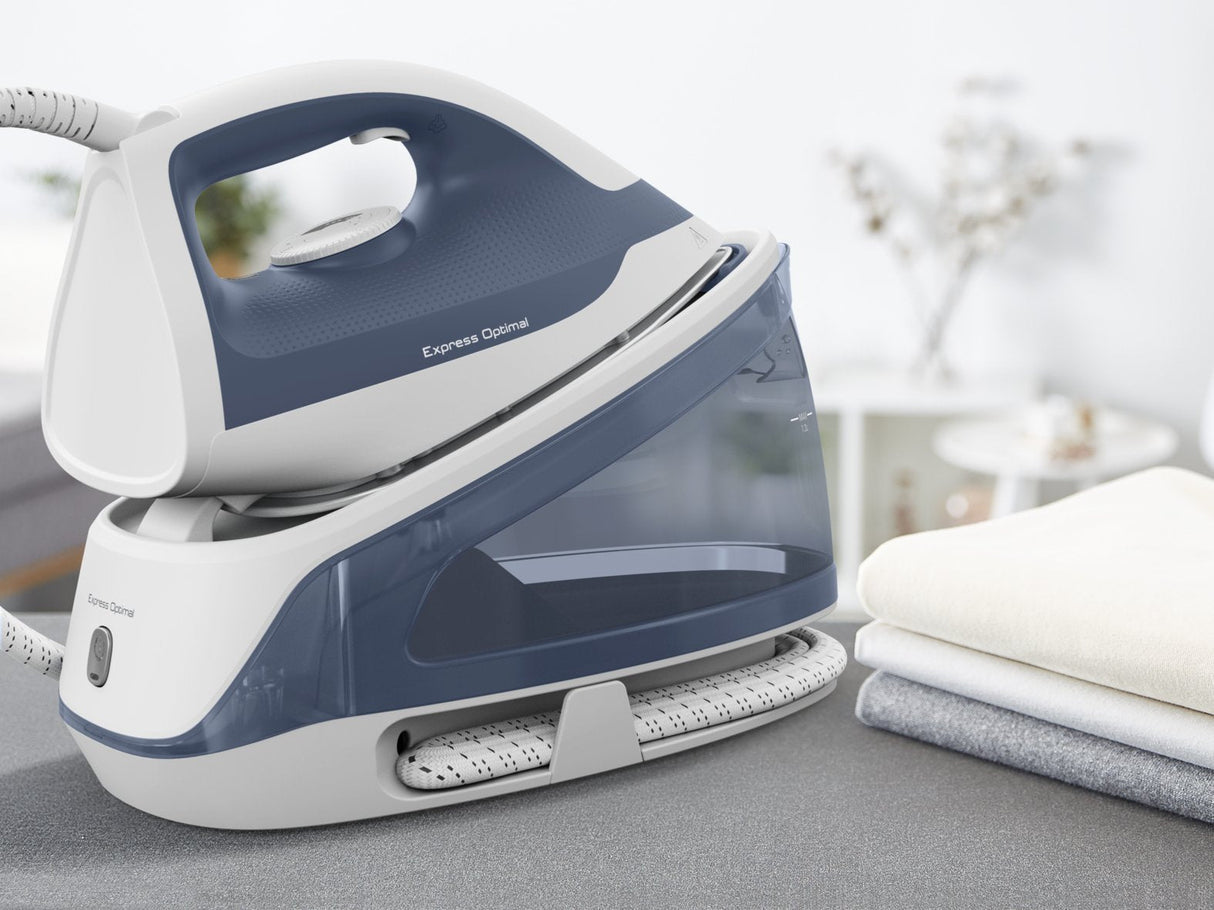 Tefal Express Optimal Sv4110 2200 W 1,2 L Ceramic Express Glide Azul, Blanco
