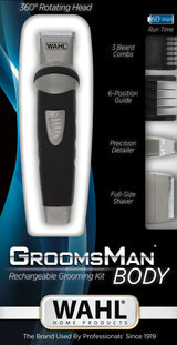 Cortabarbas Wahl Groomsman Con Cable Con Batería 9 Accesorios