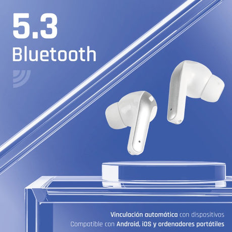 EAN 8435364319352 - iggual True Sound True Wireless Stereo (TWS) Dentro de oído Llamadas/Música Blanco imagen 9