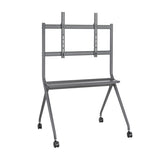 Aisens Soporte De Suelo Pro Con Rueda - 1 Bandeja Para Pantalla Interactiva/Tv 120kg De 50-86 - Negro