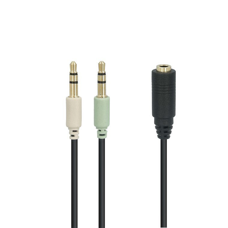 Audio Adaptador 2x Mecker<>Adaptador 2x Klinke Mecker <-> 1x Klinke Hch