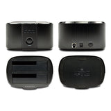 Axagon Estación De Acoplamiento Dual Adsa-St, Usb 3.0, 2x 2.5"/3.5" Ssd/Hdd, Sata 6 - Negro