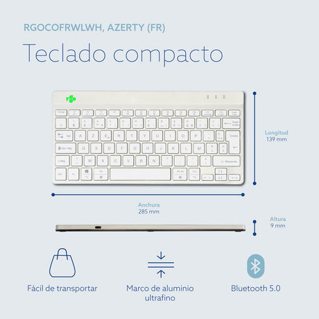 EAN 8719274492047 - R-Go Tools RGOCOFRWLWH teclado Oficina Francés imagen 15