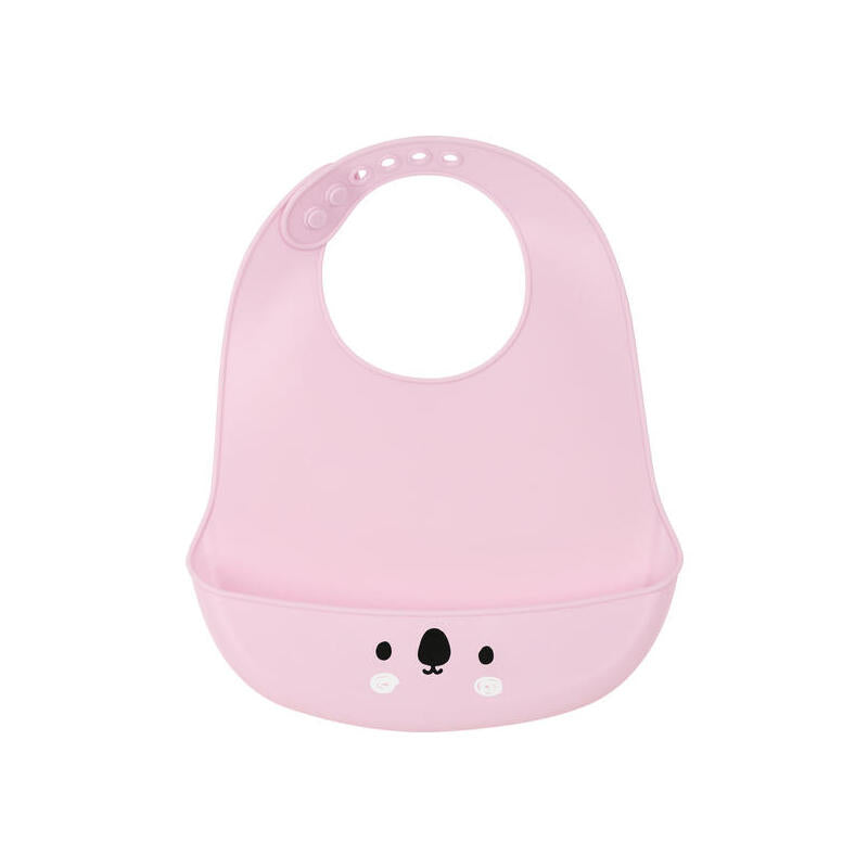 Babero Silicona Safta "Koala" Pink