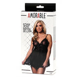 Babydoll Con Tanga Talla (Interno):S/M