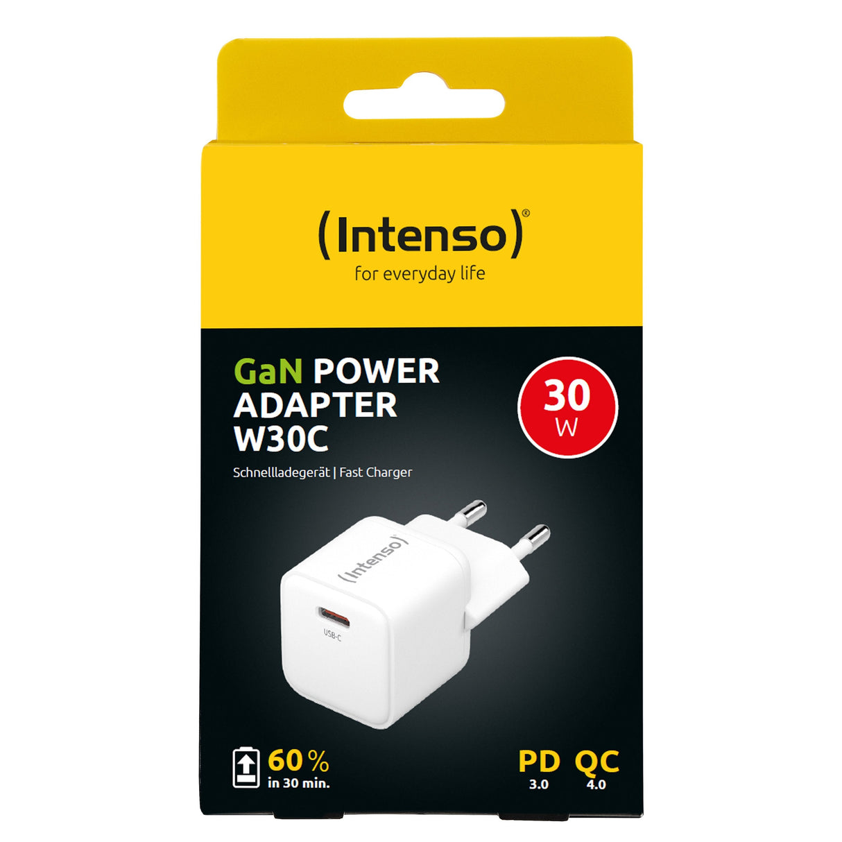 Cargador  De Alimentación Intenso W30c Gan Blanco 1x Usb-C 30w