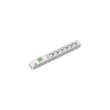 Bachmann 19" Pvc 6xcee7/3 1xschalter 1xspd Corriente 2,0m Cee7/7