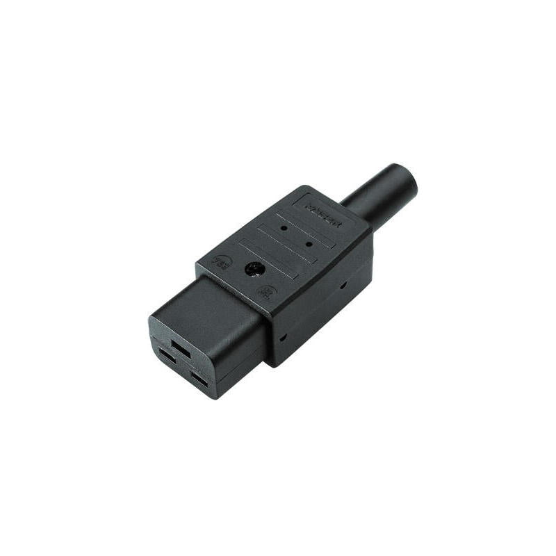 Bachmann Acoplador Iec Iec320 C19 16a 250vac Negro Conexión Atornillada