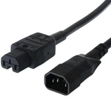 Bachmann Cable De Alimentación Conector Iec Conector Macho Iec320 C14 - Warmgerte Empalme Iec320 C15 Negro 1,5m