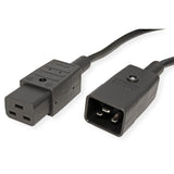 Bachmann Cable De Alimentación Iec320 C19-C20 16a 250v Conexión Iec Negro 1m