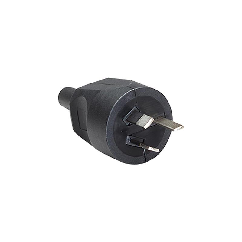 Bachmann Clavija Schuko, Australien 10a 250v, Negro
