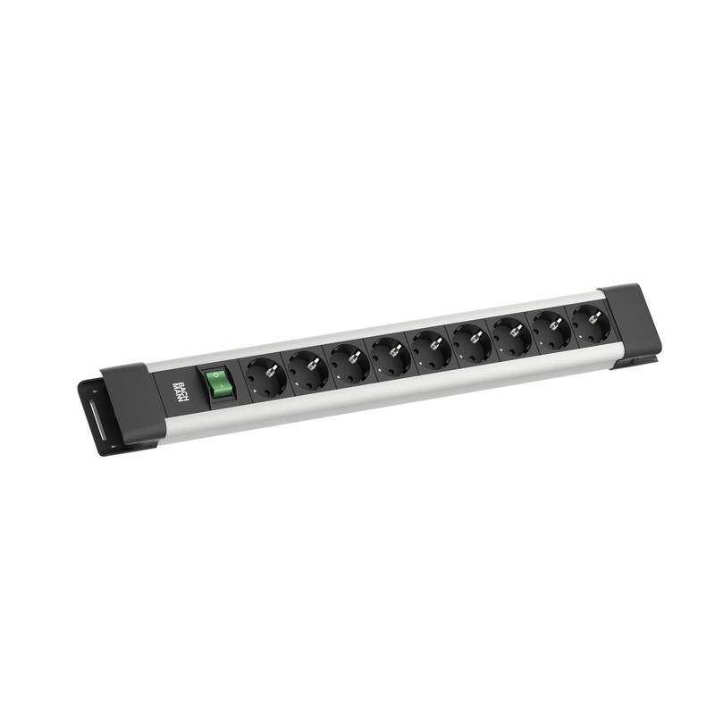 Bachmann Connectus 9xcee7 3, 1xschalter 2,0m Cee7 7 Grau