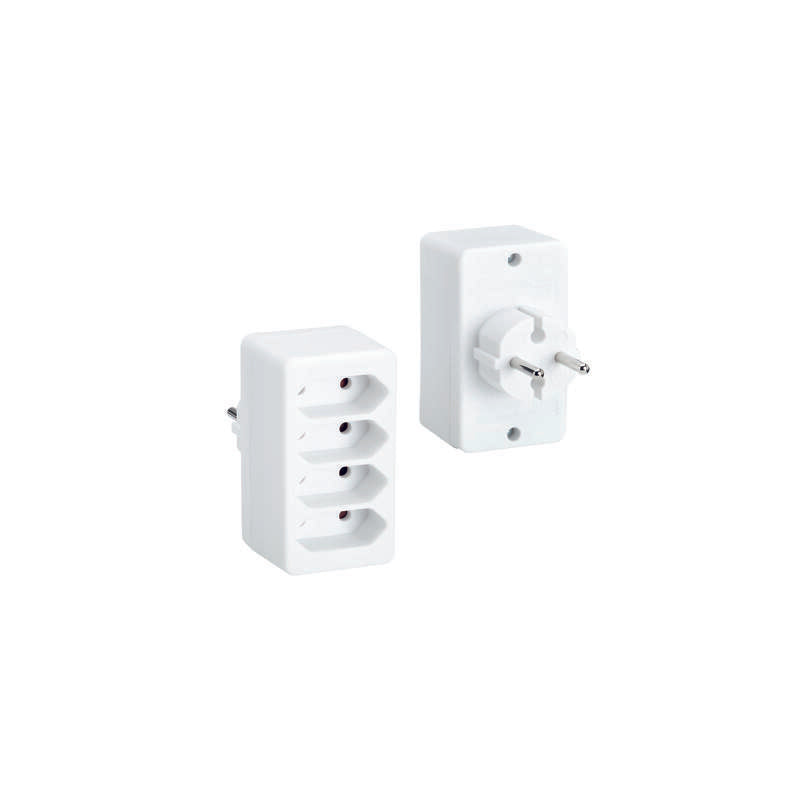 Bachmann, Enchufe Múltiple 4xeuro Blanco, Pvc