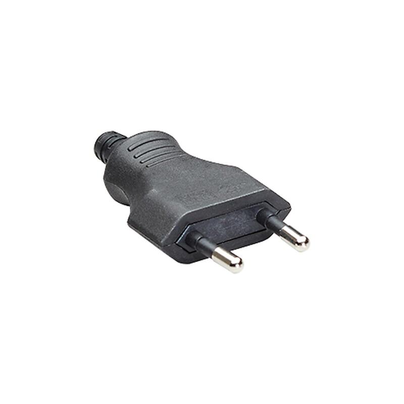 Bachmann Euroflachstecker Schwarz, Schraubanschluss Ve 3 Stk. Im Polybeutel