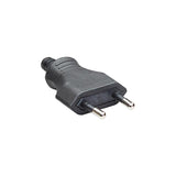 Bachmann Euroflachstecker Schwarz, Schraubanschluss Ve 3 Stk. Im Polybeutel