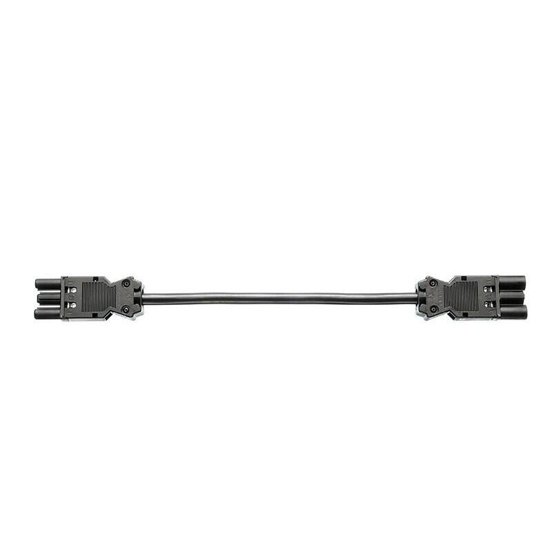 Bachmann Gerätezuleitung Cable De Extensión Gst18i3 (Negro, 1 Meter, Para Steckdosenleisten) 375.053