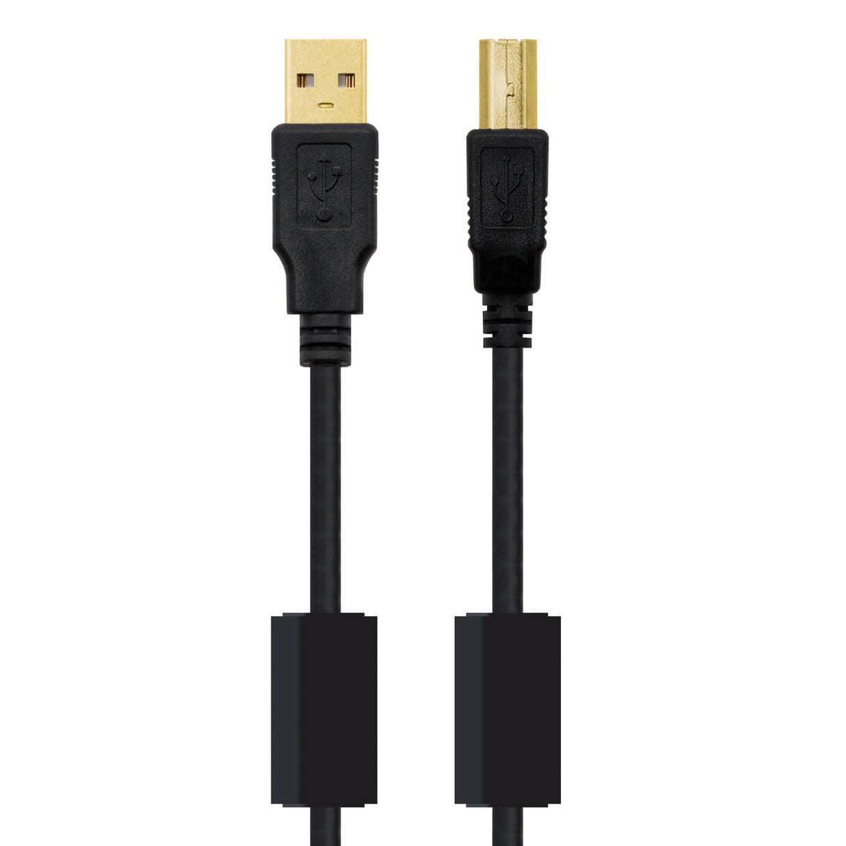 Nanocable Cable De Impresora Con Ferrita Usb-B 2.0 Macho A Usb-A Macho 5m