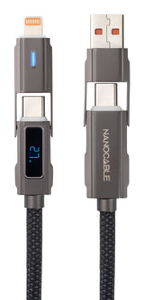 EAN 8433281017269 - Nanocable 10.01.2501 cable USB 1 m USB A/USB C USB C/Lightning 27 W Negro imagen 1