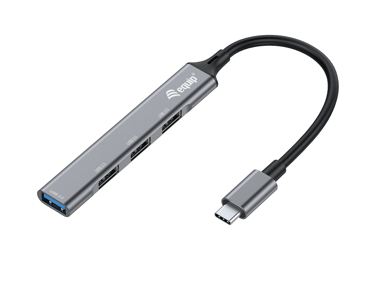 Hub Usb-C Equip Life Usb  1 Puerto Usb 3.0 3 Puertos Usb 2.0 Carcasa Aluminio