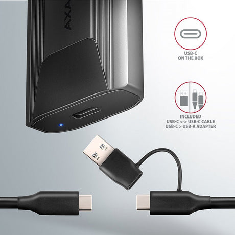 EAN 8595247908490 - Axagon EEM2-GTS2 caja para disco duro externo Caja externa para unidad de estado sólido (SSD) Negro M.2 imagen 6