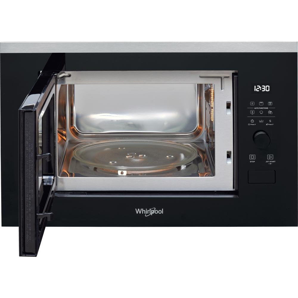 Microondas Integrable Whirlpool Wmf250g Capacidad 25 L Con Grill Color Negro