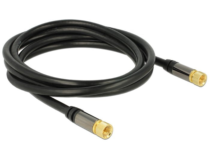 EAN 4043619889198 - DeLOCK 88919 cable coaxial RG-6/U 2 m F Negro imagen 1