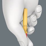 Wera Kraftform Kompakt Vde 17 Extra Delgado 1 Buscador De Her Ientas, 17 Piezas, Destornillador Rojo/Amarillo, Incl. 2 Mangos Enchufables, Hojas Intercambiables Vde, Alicates 5006612001