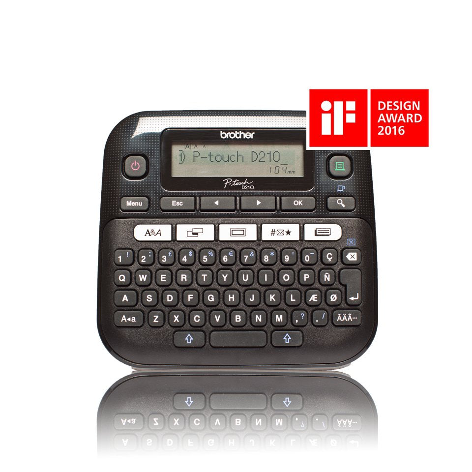Brother Etiqueteuse Escritoriotique Pt-D210 Teclado Azerty