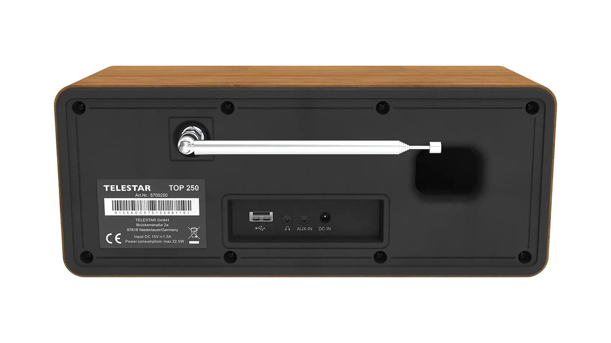 Telemar Top 250 Holz Multifunktionsradios Mationär