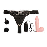 Baile Arnés Con Dildo Color Natural A Control Remoto