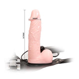 Baile Arnés Con Dildo Color Natural A Control Remoto