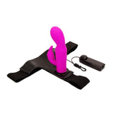 Baile Arnés Con Dildo Púrpura 15 Cm