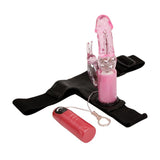 Baile Arnés Con Dildo Vibrador Rosa 18 Cm